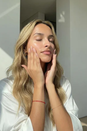 AI-generated skincare routine UGC video